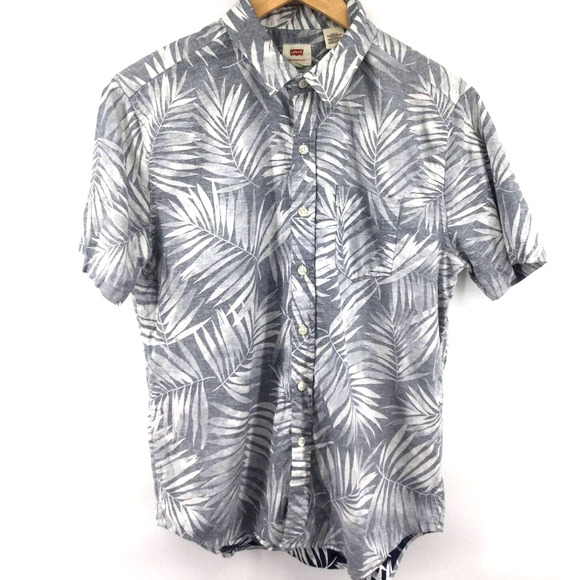 Levi's Other - Levi's Linen Hawaiian Button Short Sleeve Shirt Medium
